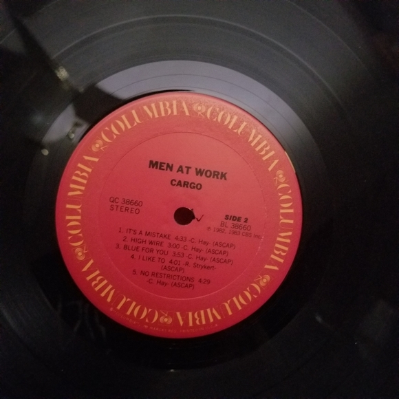 Men At Work Cargo Vinyl LP 80s Album - Picture 6 of 9